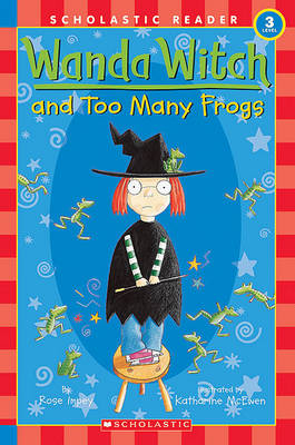 Book cover for Wanda Witch and Too Many Frogs