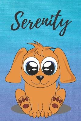 Book cover for Serenity dog coloring book / notebook / journal / diary