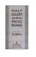 Book cover for Half Asleep in Frog Pajamas