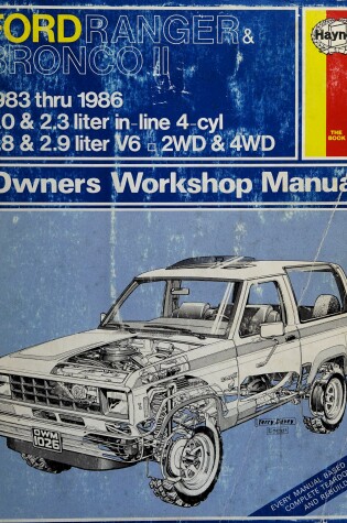 Cover of Ford Ranger and Bronco II 1983-86 Owner's Workshop Manual