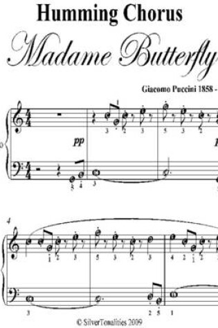 Cover of Humming Chorus Madame Butterfly Easy Piano Sheet Music