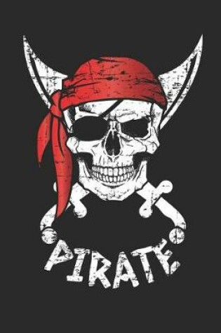 Cover of Red Bandana Pirate Skull Notebook