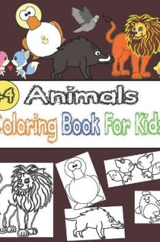 Cover of Animal Coloring Book For Kids