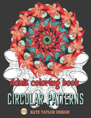 Book cover for Adult coloring book circular patterns