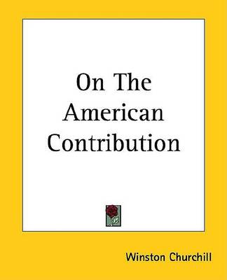 Book cover for On the American Contribution