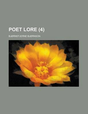 Book cover for Poet Lore (4)