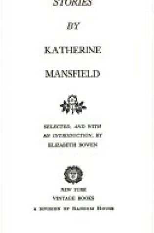 Cover of Stories Mansfield V36