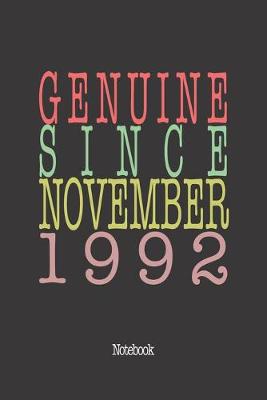 Book cover for Genuine Since November 1992