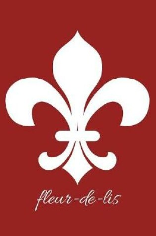 Cover of fleur-de-lis - Brick Red Blank Notebook