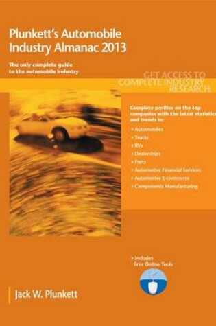 Cover of Plunkett's Automobile Industry Almanac 2013