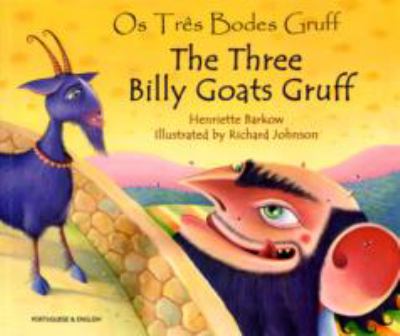 Book cover for The Three Billy Goats Gruff in Portuguese & English