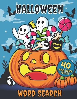 Book cover for Halloween Word Search 40 Puzzles