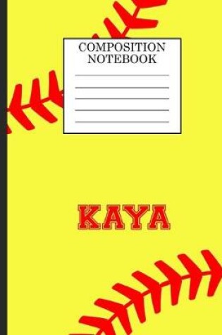 Cover of Kaya Composition Notebook