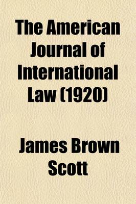 Book cover for The American Journal of International Law (Volume 14)