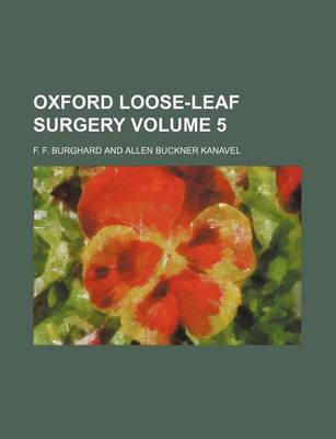 Book cover for Oxford Loose-Leaf Surgery Volume 5