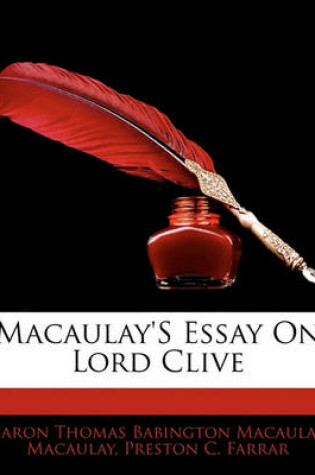 Cover of Macaulay's Essay on Lord Clive