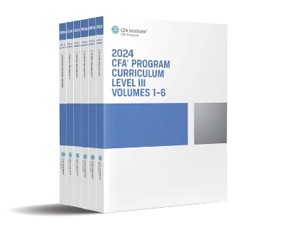 Book cover for 2024 CFA Program Curriculum Level III Box Set