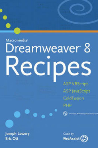 Cover of Macromedia Dreamweaver 8 Recipes