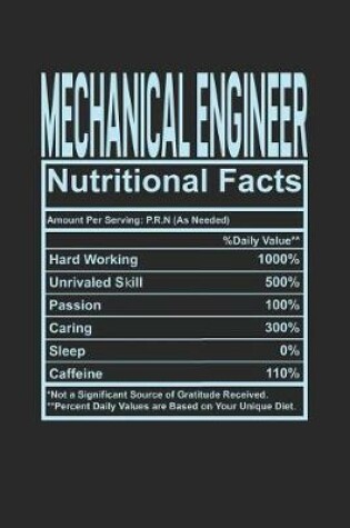 Cover of Mechanical Engineer Nutritional Facts