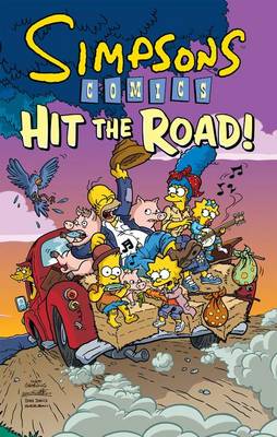 Book cover for Simpsons Comics Hit the Road!