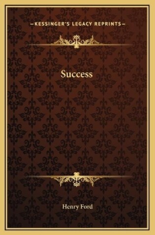 Cover of Success