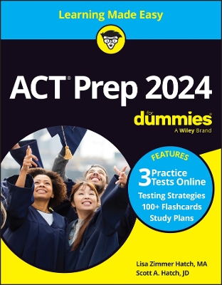 Book cover for ACT Prep 2024 For Dummies with Online Practice
