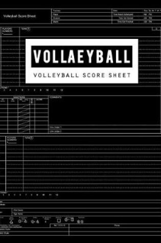 Cover of Volleyball Score Sheet