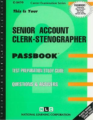 Book cover for Senior Account Clerk-Stenographer