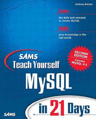 Book cover for Sams Teach Yourself Mysql in 21 Days