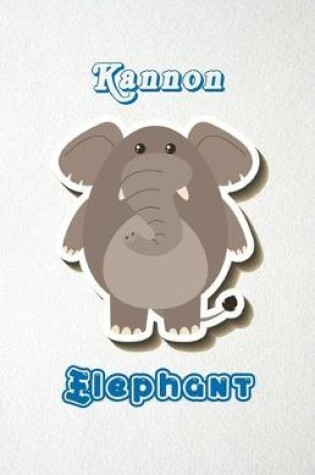 Cover of Kannon Elephant A5 Lined Notebook 110 Pages
