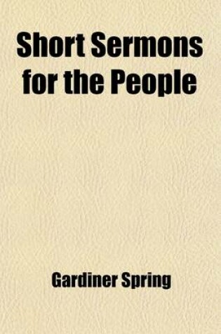 Cover of Short Sermons for the People