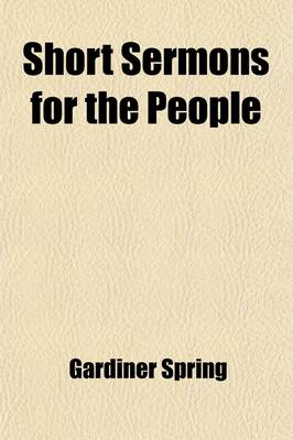 Book cover for Short Sermons for the People