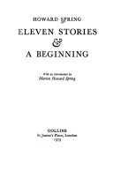 Book cover for Eleven Stories and a Beginning