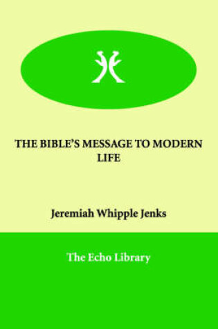 Cover of The Bible's Message to Modern Life