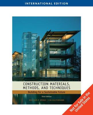 Book cover for Construction Materials, Methods and Techniques, International Edition