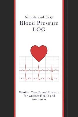 Book cover for Simple and Easy Blood Pressure Log