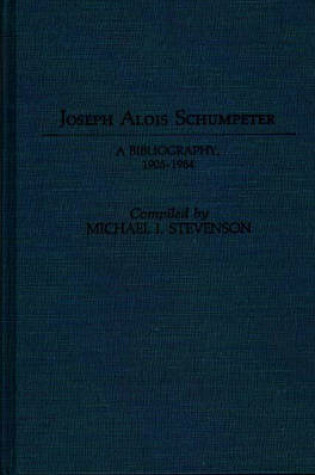 Cover of Joseph Alois Schumpeter