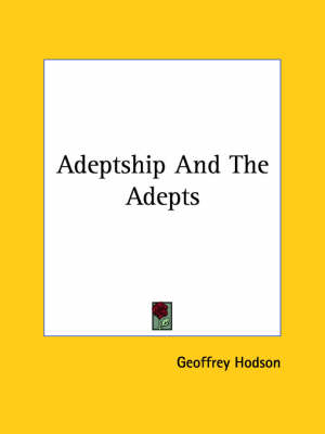 Book cover for Adeptship and the Adepts