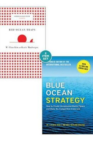 Cover of Blue Ocean Strategy with Harvard Business Review Classic Article "red Ocean Traps" (2 Books)