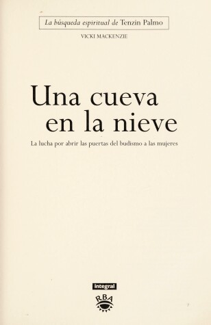 Book cover for Una Cueva En La Nieve