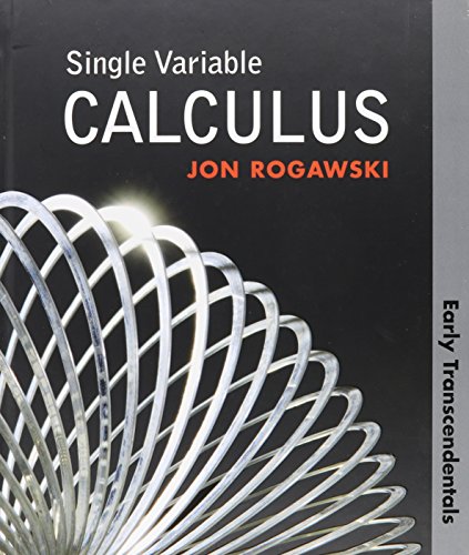 Book cover for Single Variable Calculus, Early Transcendentals, Solutions Manual & 24 Month eBook Access