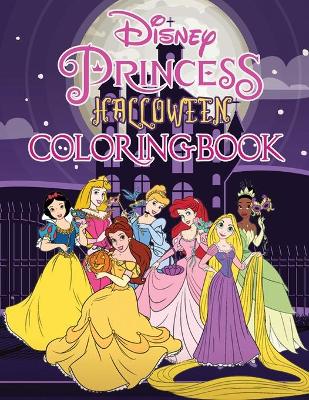 Book cover for Disney Princess Halloween Coloring Book