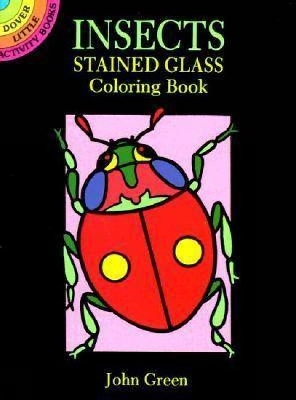 Book cover for Insects Stained Glass Colouring Book