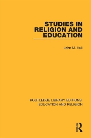 Cover of Studies in Religion and Education