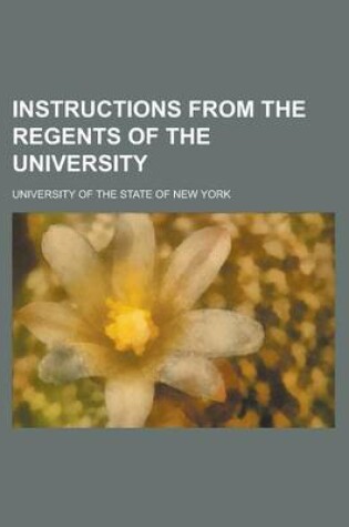 Cover of Instructions from the Regents of the University