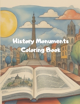 Book cover for Monuments coloring book