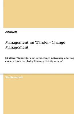 Book cover for Management im Wandel - Change Management