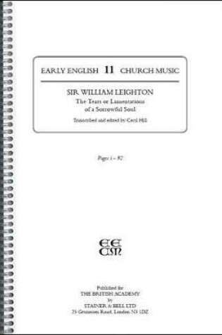 Cover of Early English Church Music