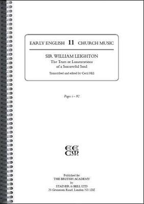 Book cover for Early English Church Music