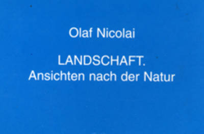 Book cover for Landschaft